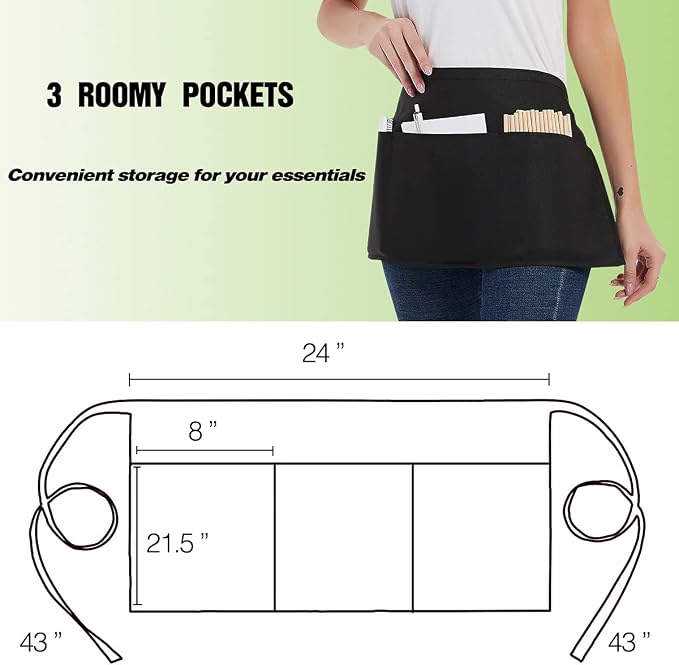 DUSKCOVE 12 Pack Server Aprons - Image 3