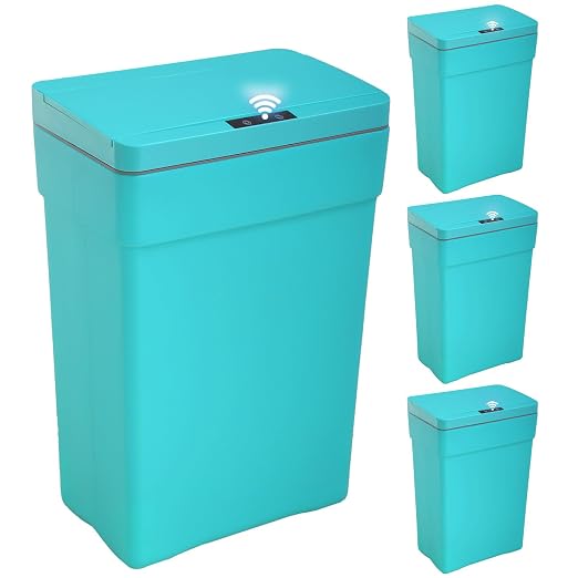 BestOffice 13 Gallon Trash Can Automatic Kitchen Trash Can Touch Free by BestOffice