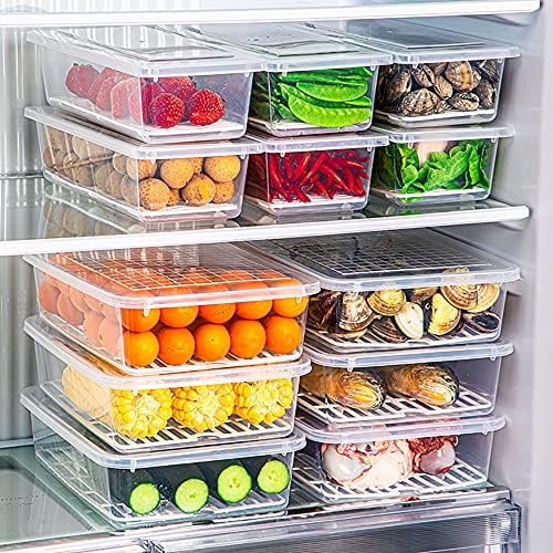 SOUJOY 6 Pack Produce Saver Containers, 1.5L, with Lids