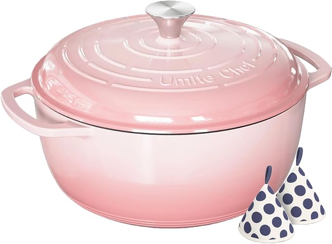 Umite Chef 6QT Enameled Cast Iron Dutch Oven by UmiteChef
