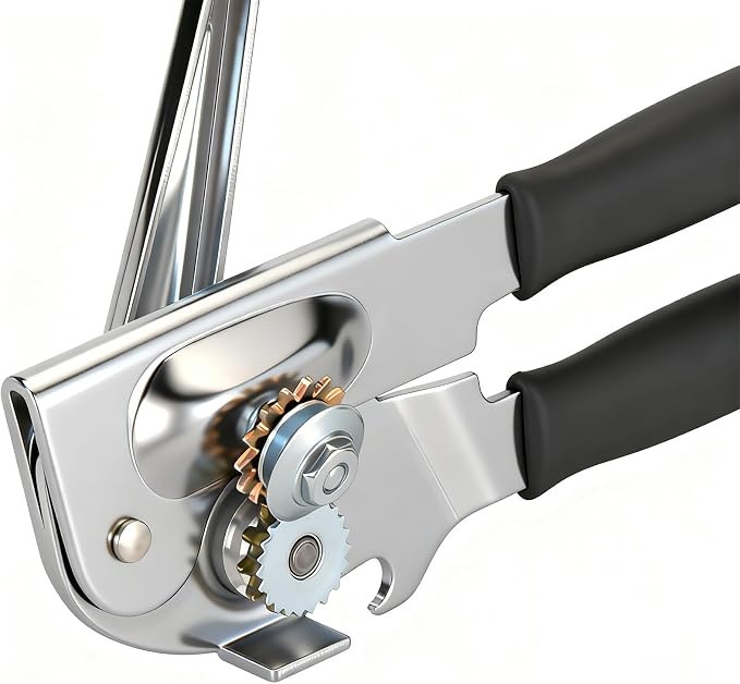 Manual Can Opener, Easy-Grip Hand Crank Can Opener - Image 8