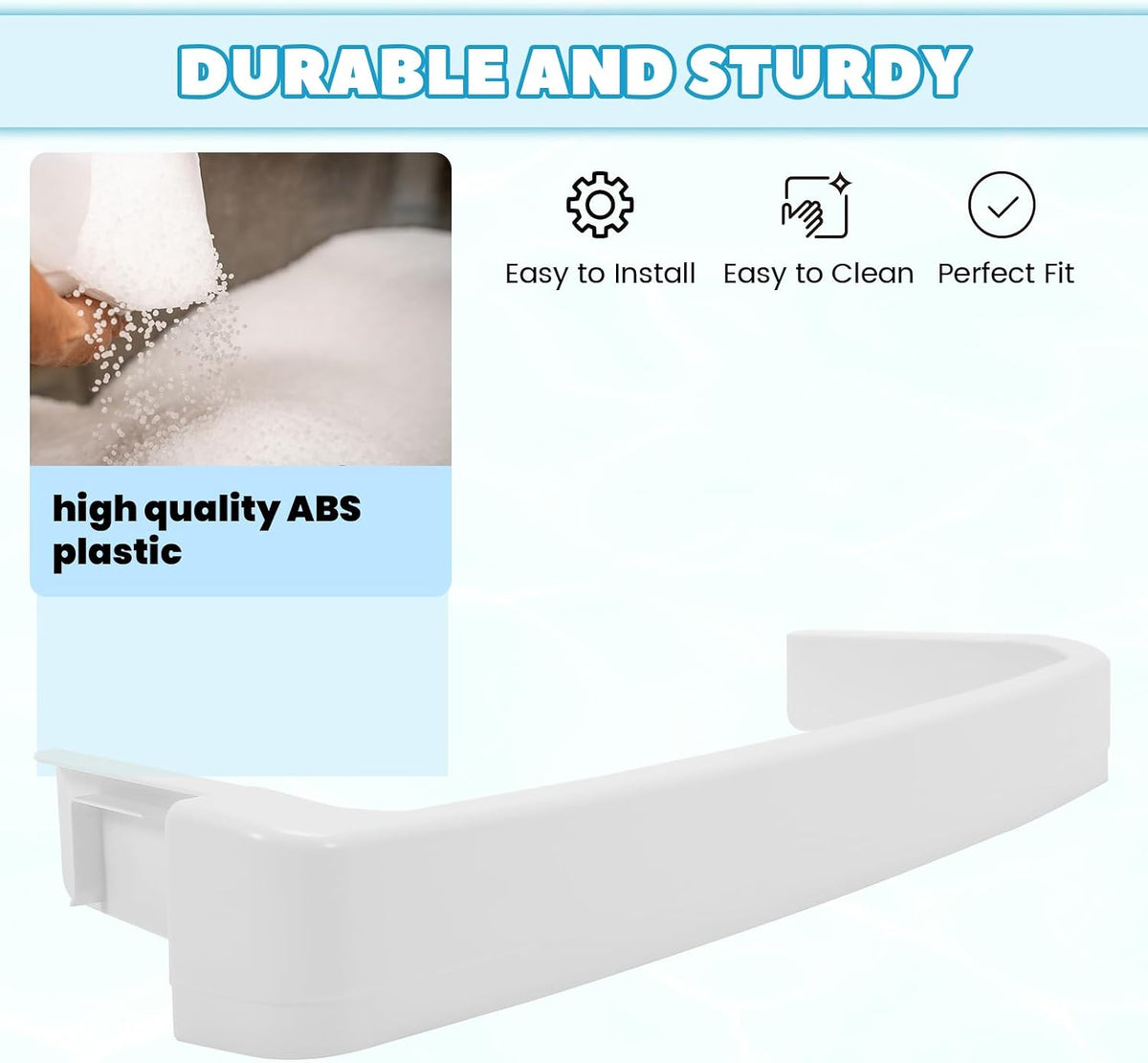 WR17X11889 Refrigerator Shelf Bar Compatible with GE Refrigerator