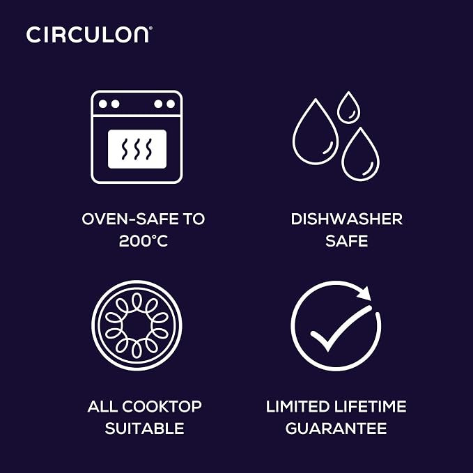 Circulon Symmetry Dishwasher Safe Hard Anodized Nonstick Cookware Pots and Pans - Image 8