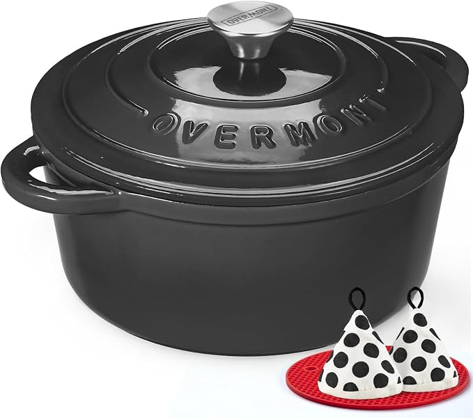 Overmont Enameled Cast Iron Dutch Oven by Overmont
