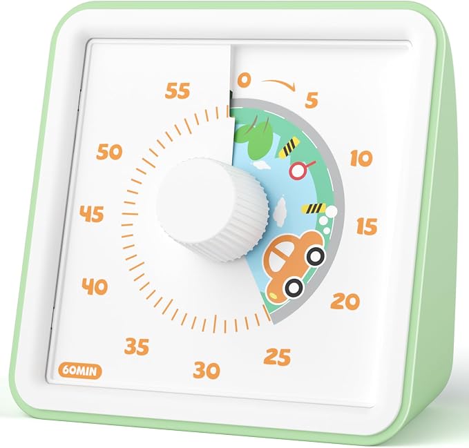 LIORQUE 60 Minute Visual Timer for Kids, Visual Countdown Timer for Classroom by LIORQUEProducts