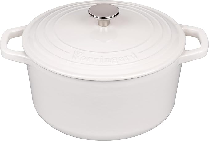 VORRINGARD Enameled Cast Iron Dutch Oven Pot - Image 4