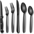 EWFEN 24-Piece Black Silverware Set by EWFEN