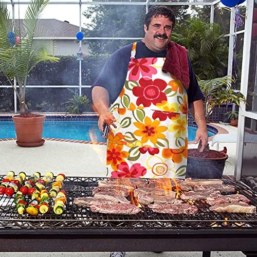 Canvas Plus Size Apron for Women with 2 Pockets, 39 X 38 inch Extra