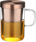 ecooe Tea Infuser Mug 16.9oz Glass Tea Cup by ecooe