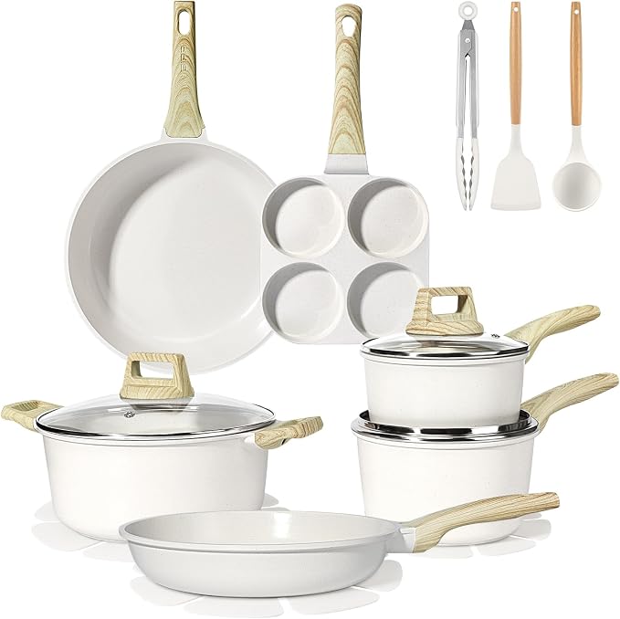 GiPP Ceramic Pots and Pans Set Non Stick by GiPP