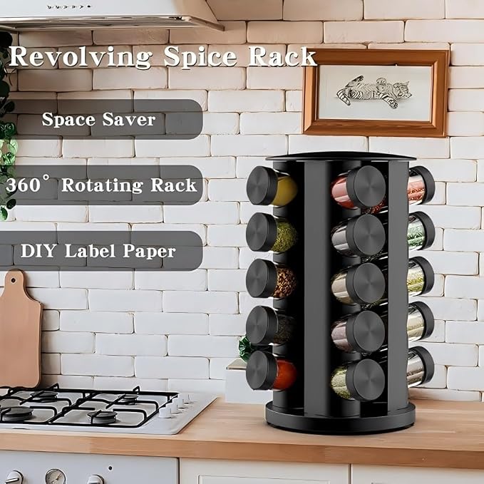 Handisen Rotating Spice Rack Organizer - Image 3