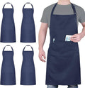 4 Pack Chef Apron, Waterproof Apron, Adjustable Apron by loteaf