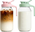 2 Pack - 64oz Glass Breast Milk Pitcher - Wide Mouth by VA1KENE