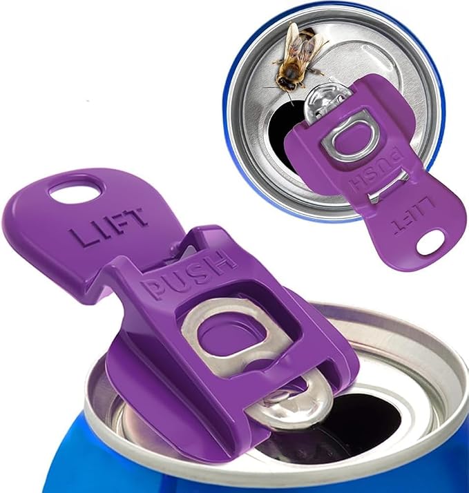 20 Pcs Can Tab Openers & Leak-Proof Drink Covers – One-Hand Soda Can Opener and - Image 3