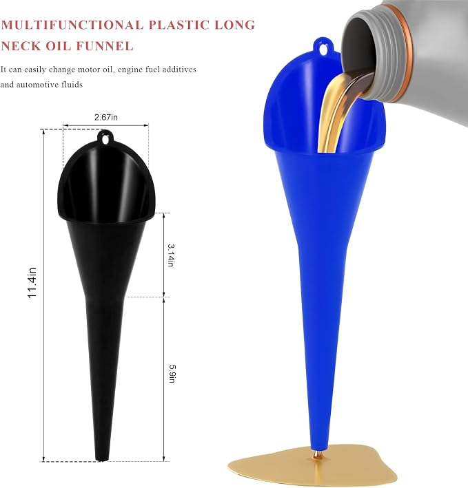 2 PCS Oil Funnel, Automotive Use Funnels - Image 2