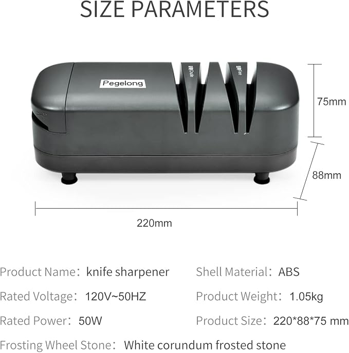 kitchen knife sharpener electric knife scissor sharpener 50w at 12.6-Degree - Image 2