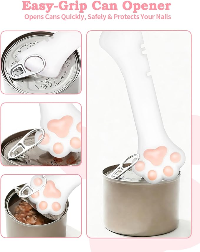 6 PCS Cat Food Can Covers Set, Reusable Silicone Can Lids - Image 4