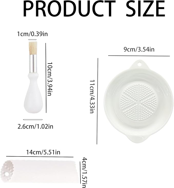 Ceramic Grater Plate for Ginger, Vegetables and Fruits in Kitchen - Image 3