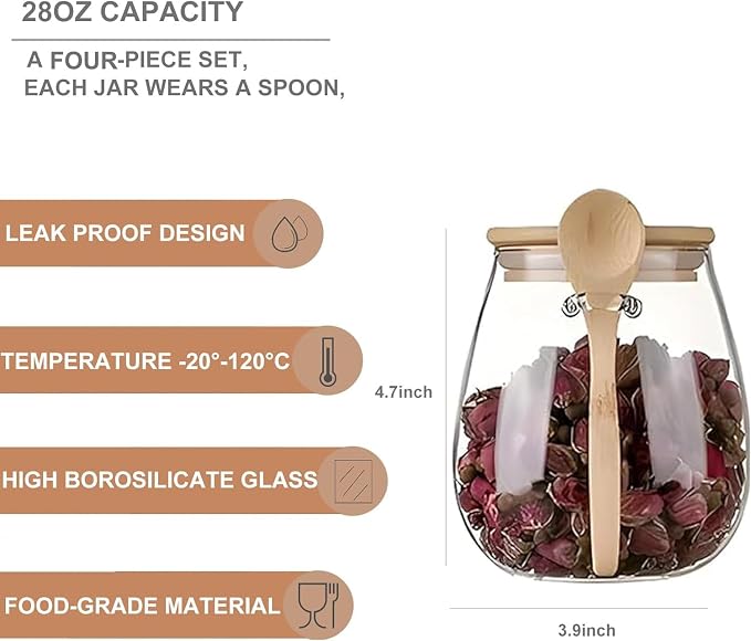 Airtight glass jar storage container - Image 2