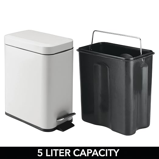 mDesign Pedal Bin — Waste Bin - Image 4
