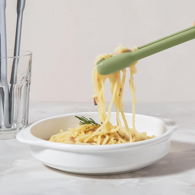 carrotez Silicone Cooking Kitchen Tongs, Non-Scratch Serving Tongs 9.25 Inches - Image 3