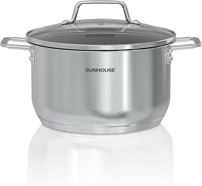 SUNHOUSE 18/8 Stainless Steel Stock Pot by SUNHOUSE