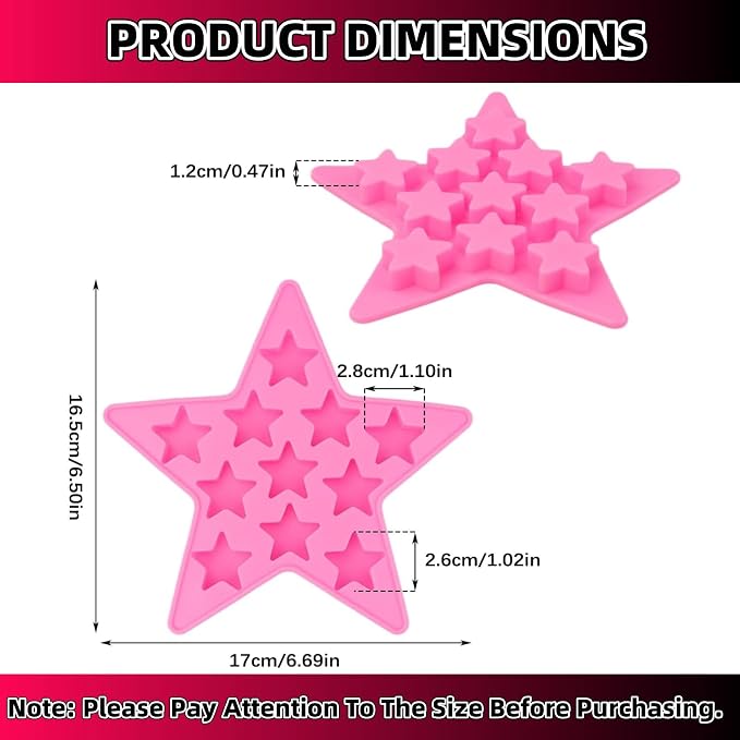 Five Star Shaped Cool Silicone Ice Cube Tray Freeze Mold Maker Tools Pentagram - Image 2