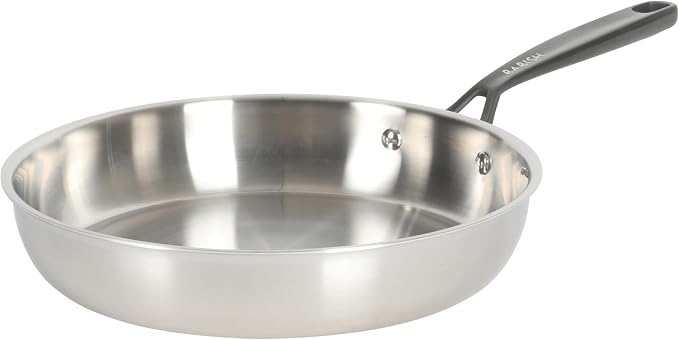 Babish 10-Inch Tri-Ply Stainless Steel Frying Pan - Image 6