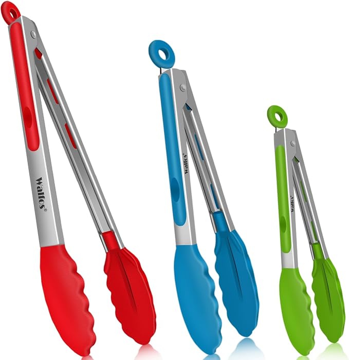 Walfos Silicone Tongs for Cooking by Walfos
