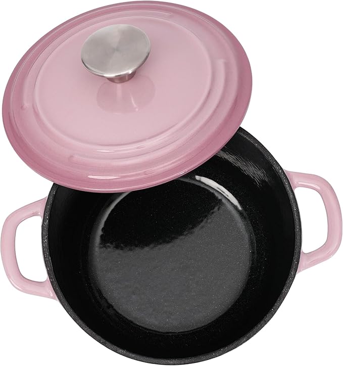 Flavehc Dutch Oven Pot with Lid 2.8 qt Cast Iron Dutch Oven - Image 8