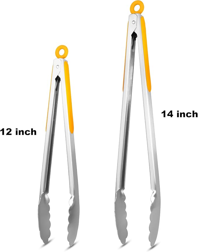 304 Stainless Steel Kitchen Cooking Tongs - Image 4