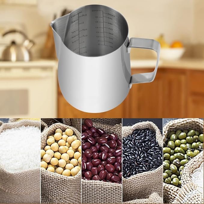 Kichwit Stainless Steel Measuring Cup, Metal Measuring Cup - Image 6