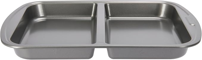 GoodCook Everyday Divided Baking Pan 1.5-Inch Deep 2-Section Non-Stick - Image 9
