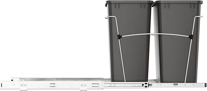 Rev-A-Shelf RV-18KD-13C-S Double Pullout Trash Can - Image 9