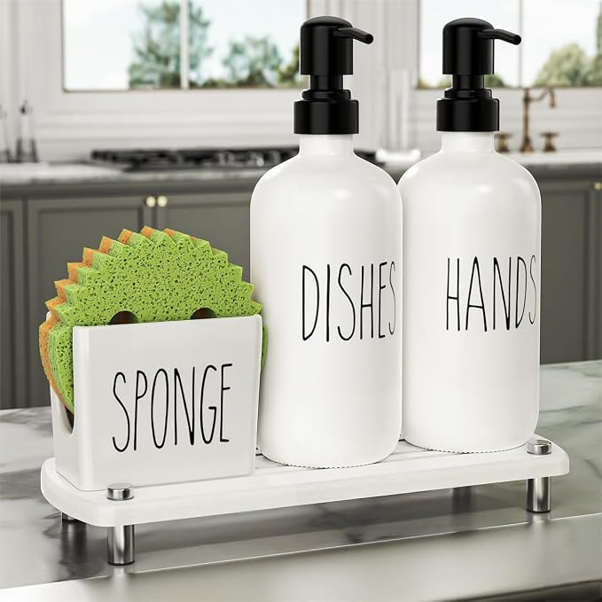 Cisily Kitchen Soap Dispenser Set Comes by CISILYHOMELIFE