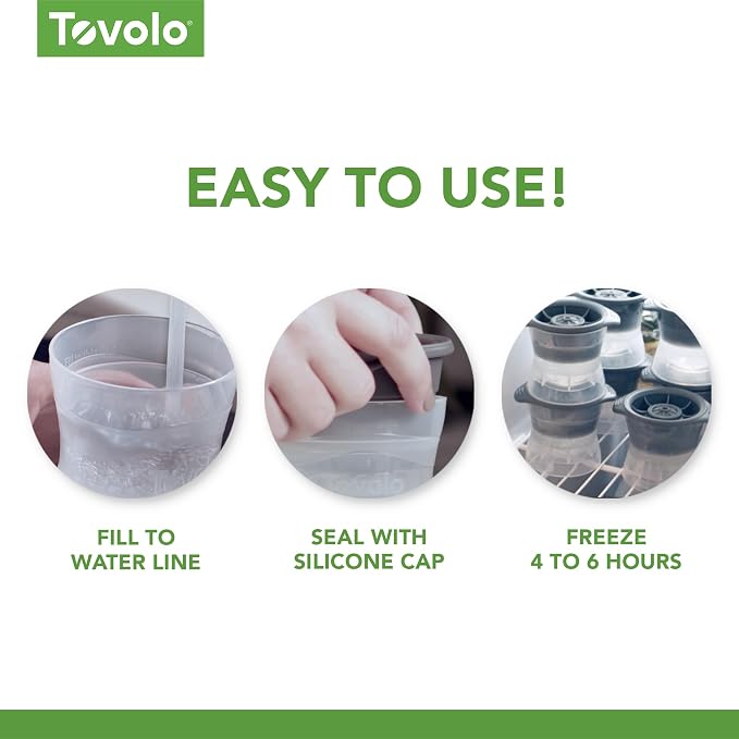 Tovolo Skull Ice Cube Mold Pack of 2 Craft Ice Molds - Image 5