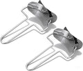 2 Pieces Stainless Steel Pastry Rolling Cutter Circle Dough Blade Roller by Drincarier