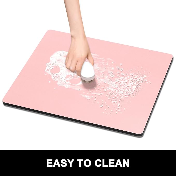 Rnivvi Dish Drying Mat for Kitchen Counter, 16 x 18" Cute Absorbent Heat - Image 6