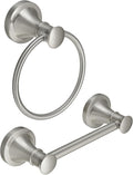 RUMOSE Toilet Paper Holder and Hand Towel Ring Brushed Nickel Wall Mount by RUMOSE