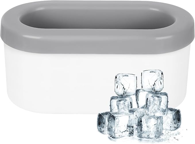 LUEXBOX Cylinder Ice Cube Mold Ice Trays, Silicone Ice Bucket, Portable Ice by LUEXBOX