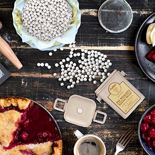 FurRain Ceramic Pie Weights Reusable 10mm Baking Beans Pie Crust