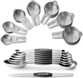 Stainless Steel Measuring Cups & Spoons Set, EWFEN Kitchen Tools Nesting by EWFEN