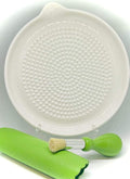 BonCera, Premium Ceramic Garlic Grater Plate 3-Piece Set by BonCera