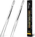 HOTEC Kitchen Tweezers Tongs Stainless Steel Professional Chef Tweezers by Hotec