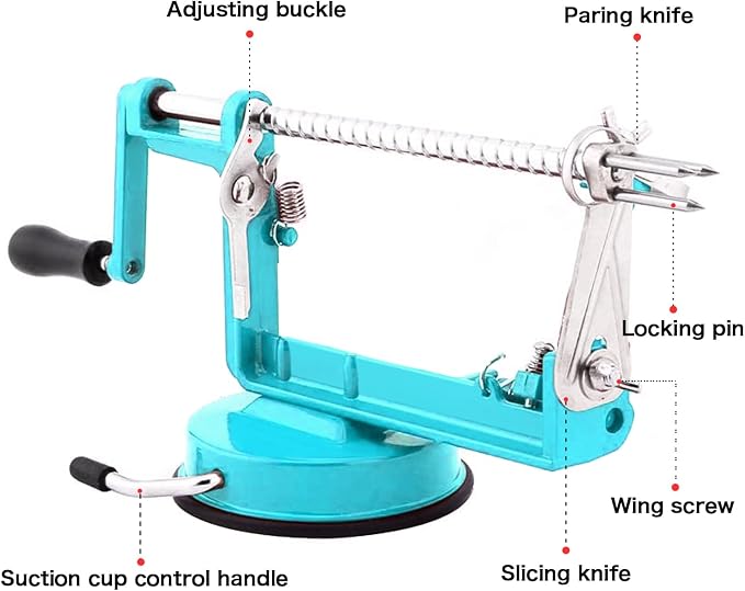 Apple Peeler Corer, 5 In 1 Apple Peeler Slicer Corer - Image 3