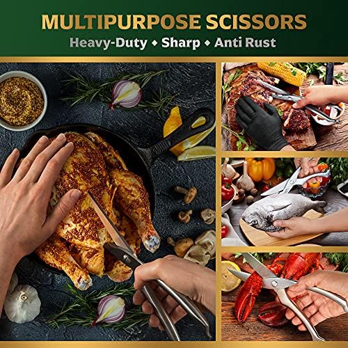 Heavy Duty Stainless Steel Poultry Shears For Bone, Chicken, Meat