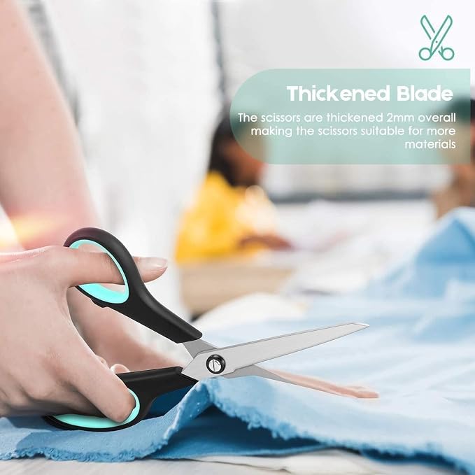School Office Scissors Bulk, Office Home Sewing Fabric Supplies, - Image 7