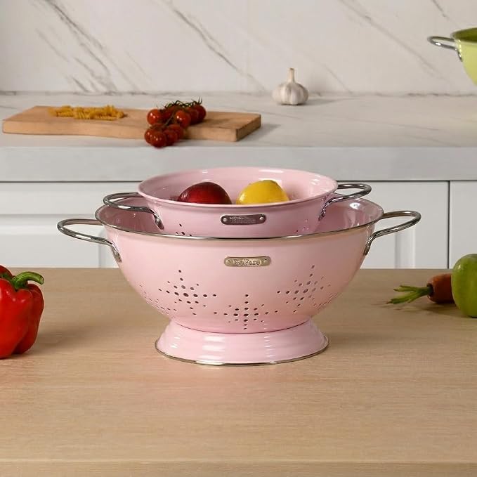 Metal Colander 2 Pack, Strainer Bowel - Image 6