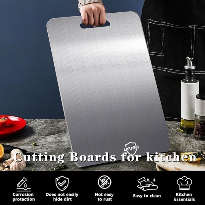 Titanium Cutting Board, Non Toxic, Double-Sided Food Grade Chopping Board - Image 4