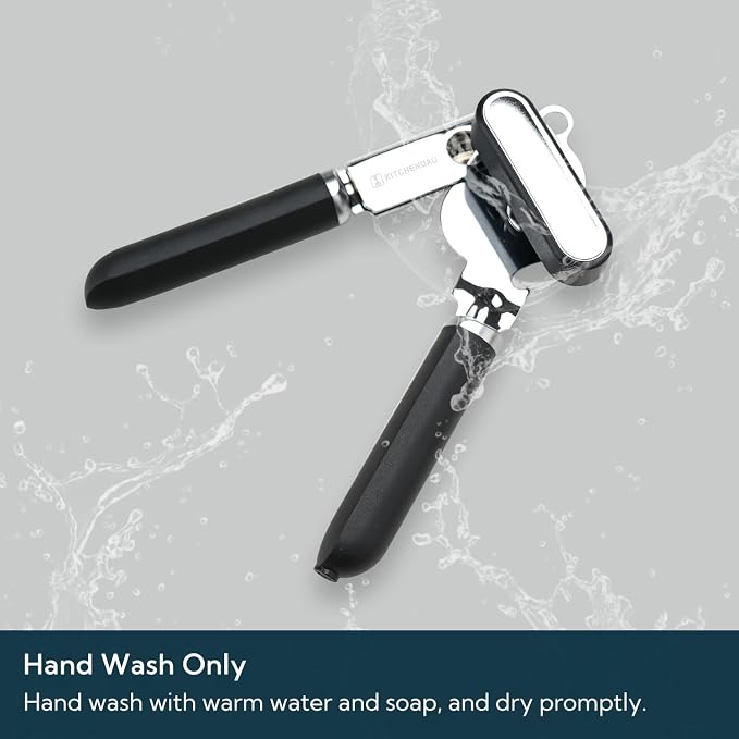 KITCHENDAO Manual Can Opener, Super Sharp Sandvik 12C27 Blade, Handheld Can - Image 5